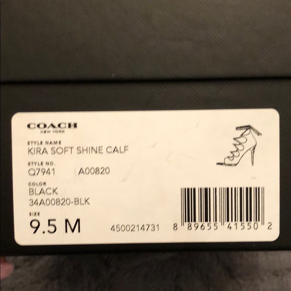 Coach Kira Soft shine calf tie up heels - Picture 7 of 7